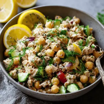 10 Minute Chickpea Tuna Salad
