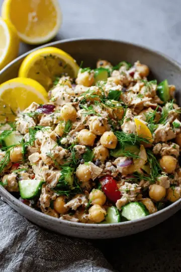 10 Minute Chickpea Tuna Salad
