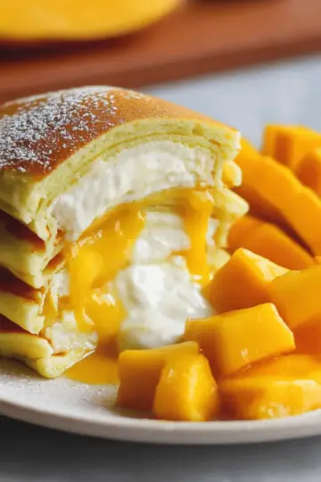 Mango pancakes