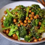 Garlic Broccoli Stir Fry With Chickpeas