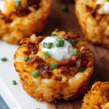 Loaded Tater Tot Cups