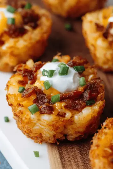Loaded Tater Tot Cups