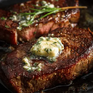 Pan-Seared Steak with Garlic Butter
