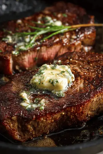 Pan-Seared Steak with Garlic Butter