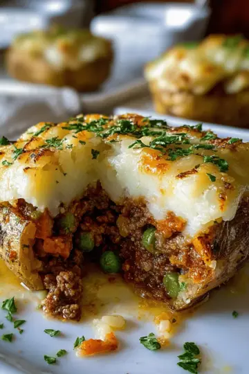Shepherd’s Pie Stuffed Potatoes