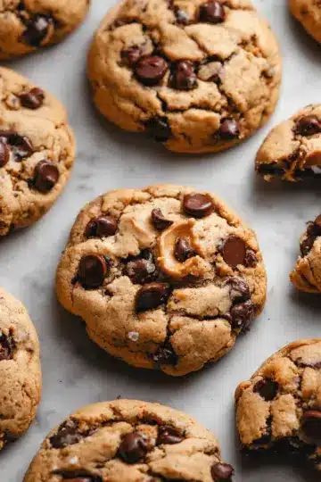 Bakery-Style Peanut Butter Chocolate Chip Cookies