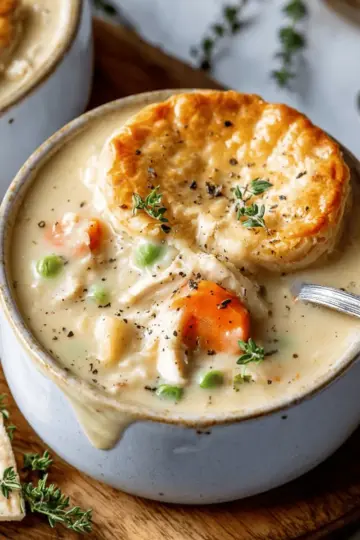Healthy Chicken Pot Pie Soup