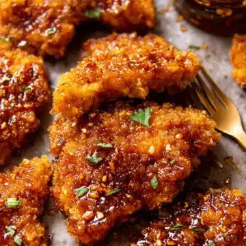 Baked Crunchy Hot Honey Chicken
