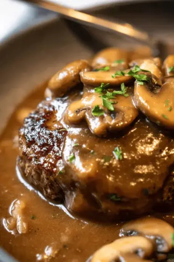 Salisbury Steak with Mushroom Gravy