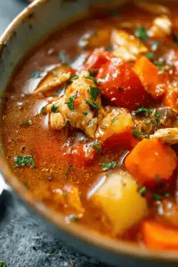 Slow Cooker Tuscan Chicken Stew