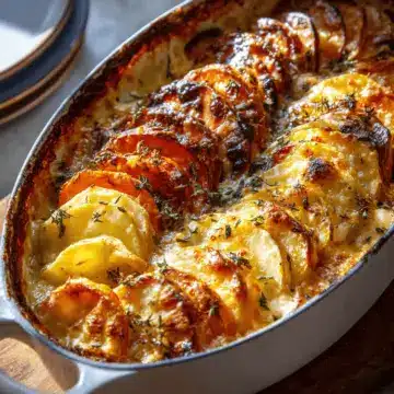 Cheesy Root Vegetable Gratin