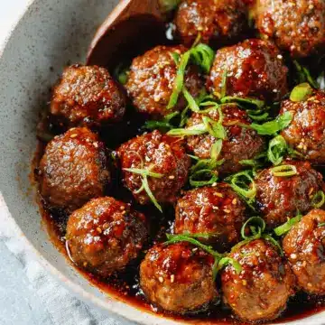 Easy Mongolian Meatballs