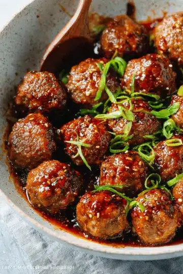 Easy Mongolian Meatballs