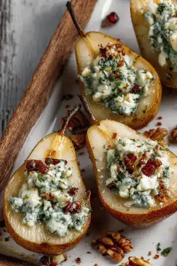 Blue Cheese Stuffed Pears