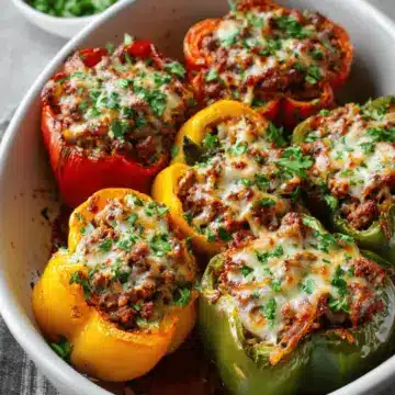 Ground Beef Stuffed Peppers