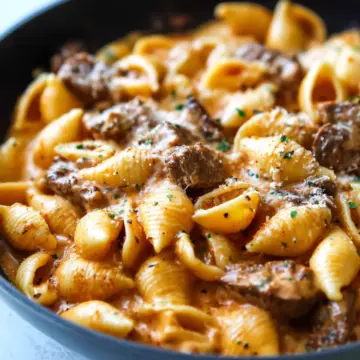 Creamy Beef and Shells