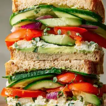 Loaded Cucumber & Avocado Sandwich