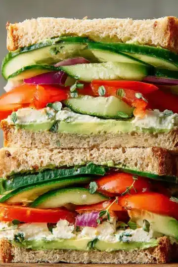 Loaded Cucumber & Avocado Sandwich