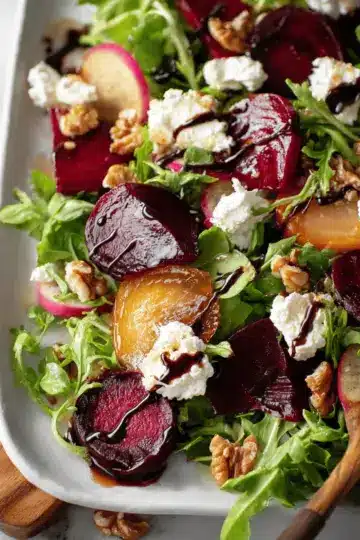 Beet Salad with Goat Cheese and Balsamic