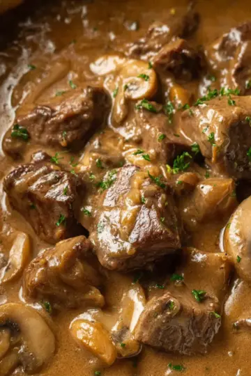 Slow Cooker Beef Stroganoff Stew