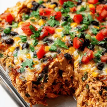 Easy Chicken Burrito Casserole