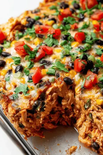 Easy Chicken Burrito Casserole