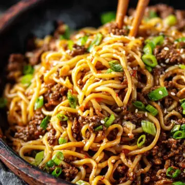 Asian Ground Beef Noodles
