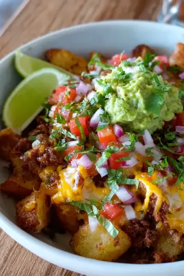 Loaded Potato Taco Bowl