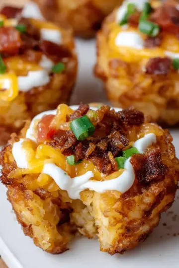 Loaded Tater Tot Cups