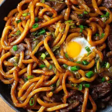 Yaki udon au bœuf