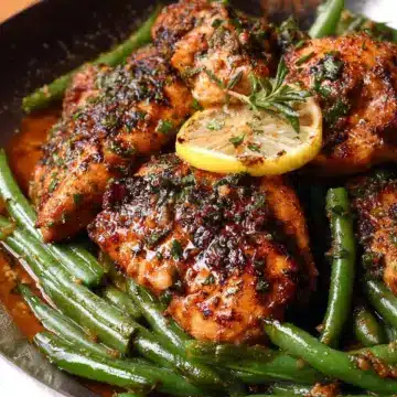 Lemon Garlic Chicken with Green Beans