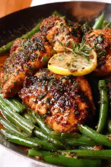 Lemon Garlic Chicken with Green Beans