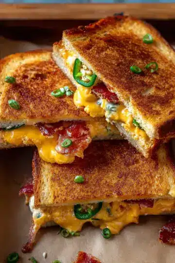 Roasted Jalapeno Popper Grilled Cheese