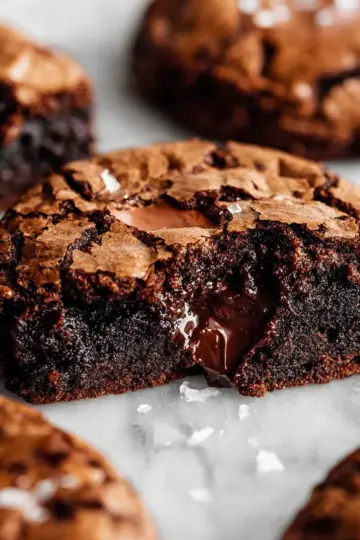 The BEST Fudgy Chewy Brookies