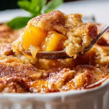 Brown Butter Peach Cobbler