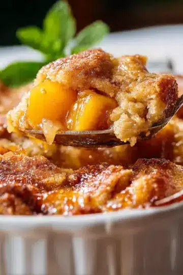 Brown Butter Peach Cobbler
