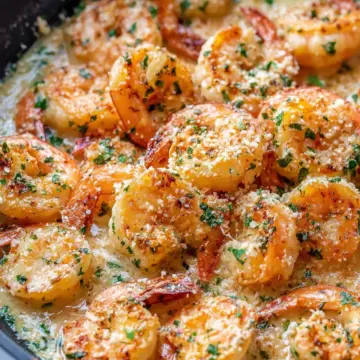 Creamy Garlic Shrimp With Parmesan