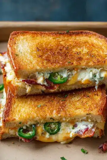 Roasted Jalapeno Popper Grilled Cheese