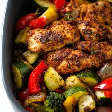 Healthy Air Fryer Chicken and Veggies