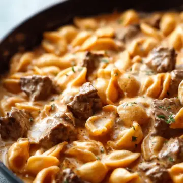 Creamy Beef and Shells