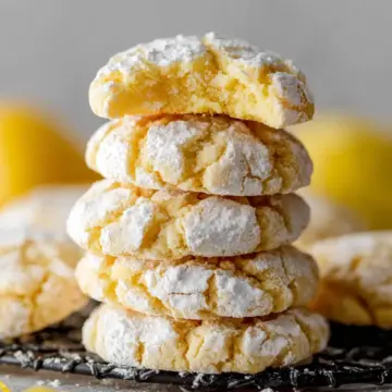 Very Lemon Crinkle Cookies
