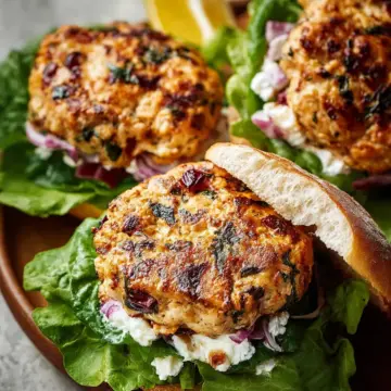 Greek Chicken Burgers