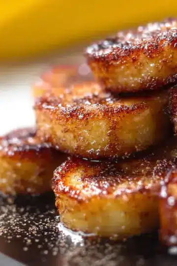 Pan Fried Cinnamon Bananas