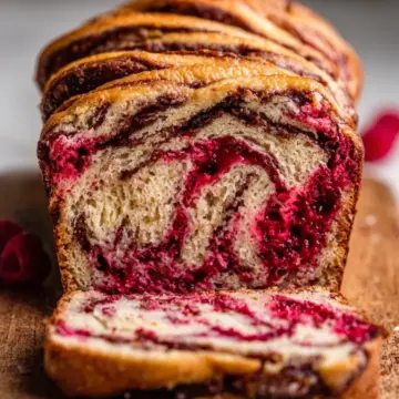 Raspberry Swirl Babka Bread