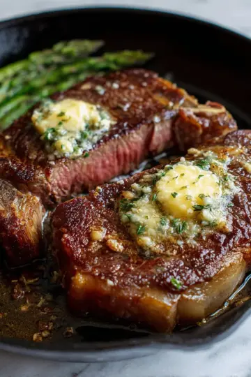 Pan Seared Steak with Garlic Butter