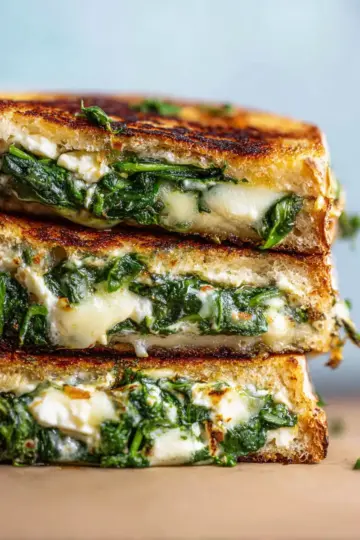 Spinach and Feta Grilled Cheese