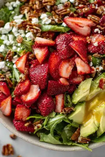 Strawberry Crunch Salad with Champagne Vinaigrette