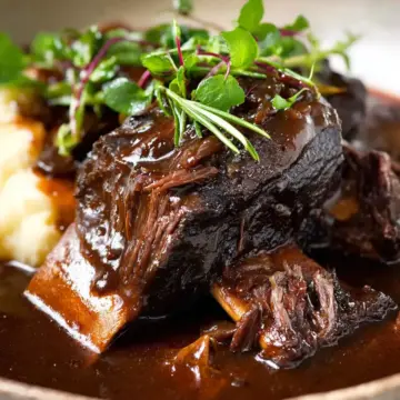Braised Beef Short Ribs in Red Wine Sauce