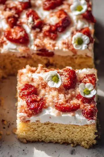 Strawberry Shortcake Sheet Cake