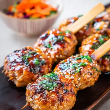 Tsukune, brochettes de poulet à la japonaise